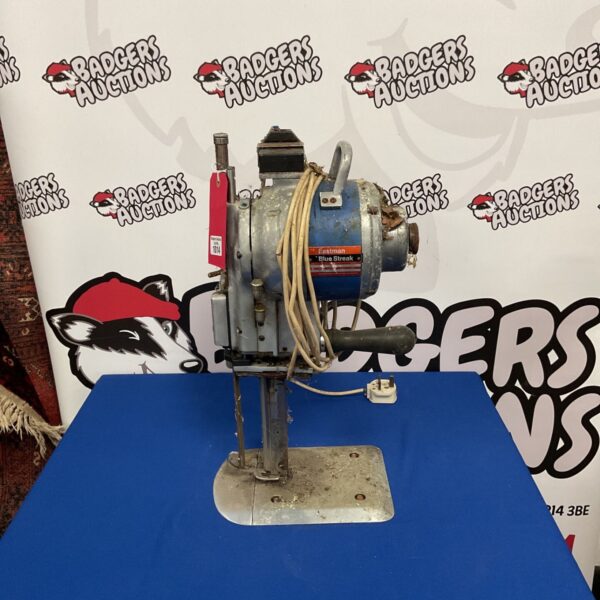 Vintage Eastman Blue Streak industrial fabric cutter for sale.