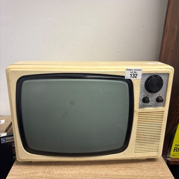 Vintage Ferguson Courier 3858 CRT television in used condition.