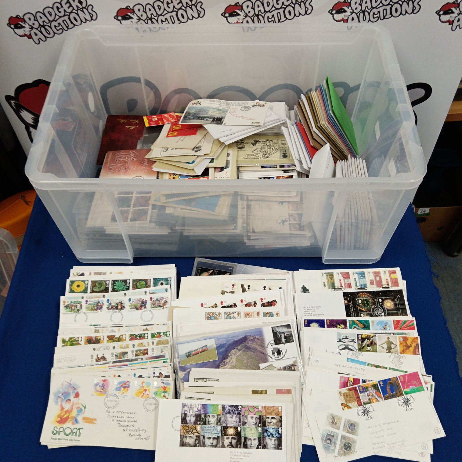 Large collection of vintage first day covers and stamps.