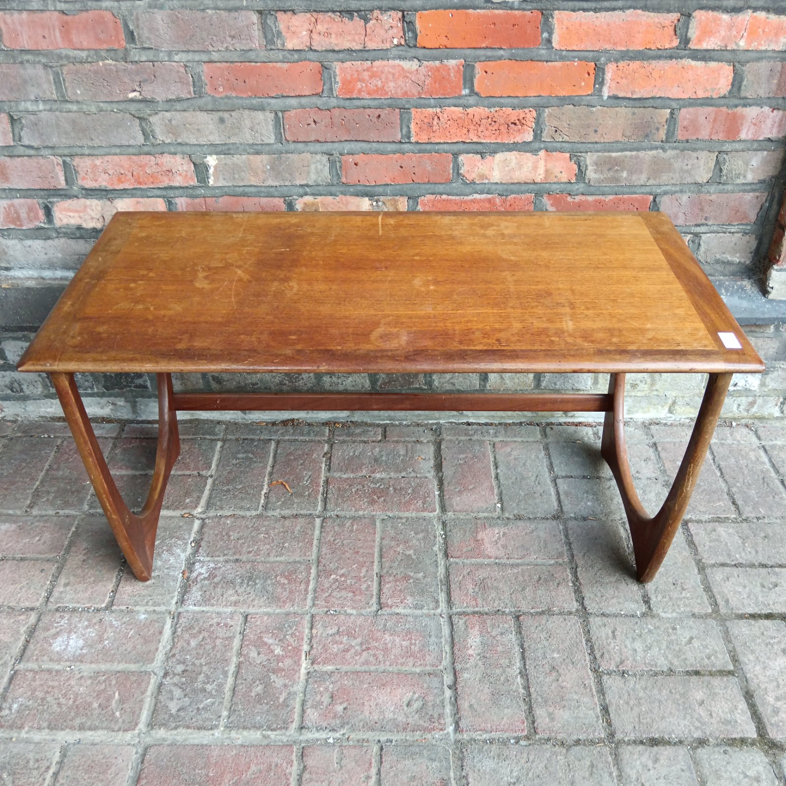 Vintage Gplan coffee table, mid-century modern design.