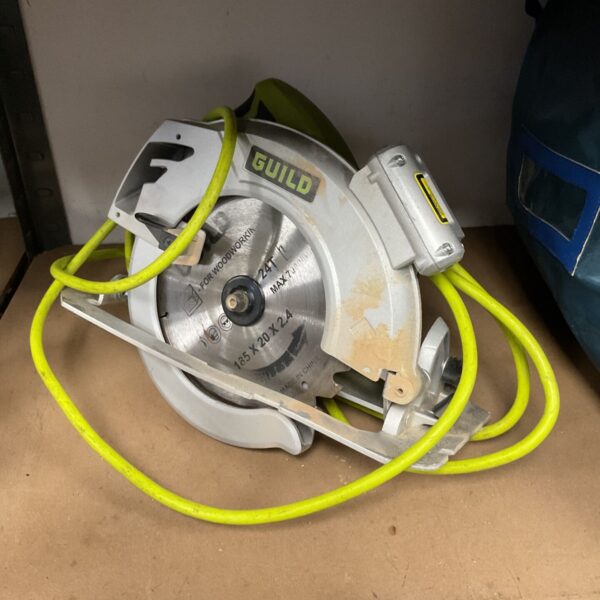 Guild 185mm circular saw, a used power tool for woodworking.