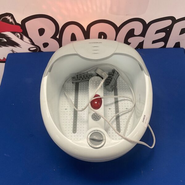 Blue Hangsun foot spa unit with textured interior.