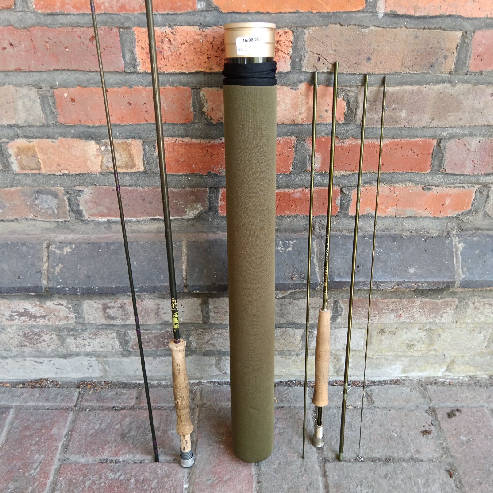 Group of vintage Hardy Marksman and Favourite fly fishing rods.