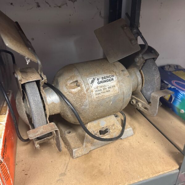 Hilka 6 inch bench grinder in used condition.