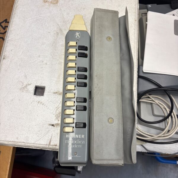 Vintage Hohner Melodica Student keyboard instrument with case.