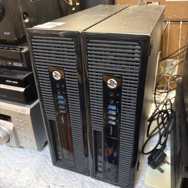HP ProDesk 400 SFF PC desktop computer in used condition.