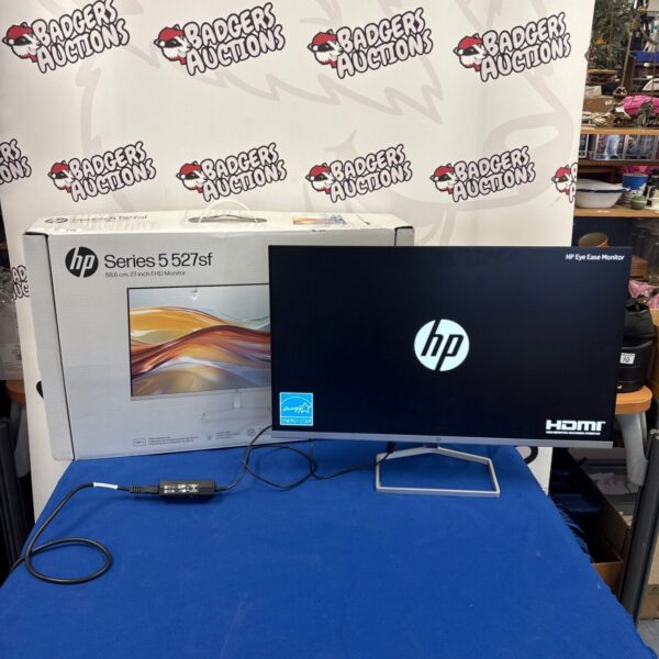 HP Series 5 527sf 27 inch Full HD monitor in box.
