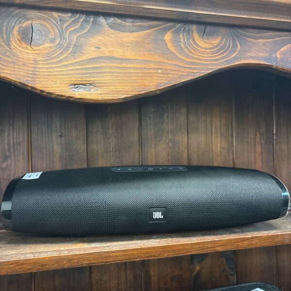 Compact JBL Boost TV Bluetooth speaker in used condition.