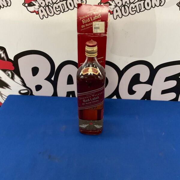 Johnnie Walker Red Label Whisky 1 Litre bottle for sale.