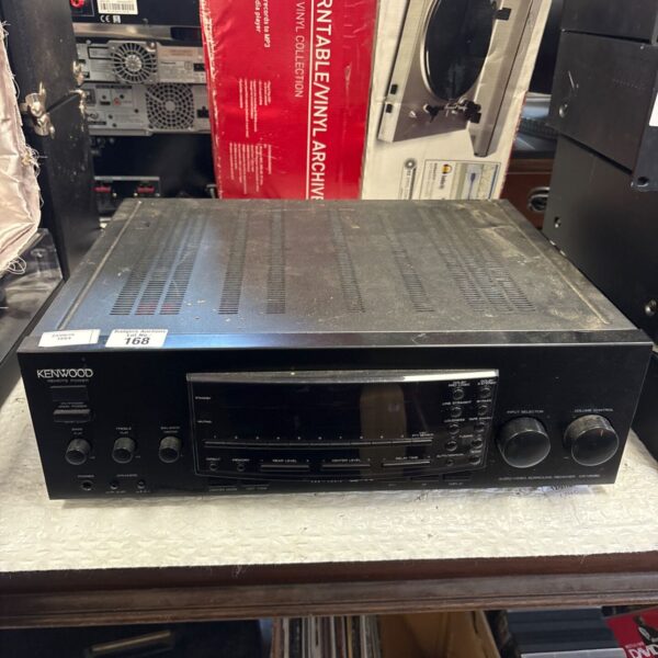 Vintage Kenwood KR-V5080 surround receiver for home audio systems.