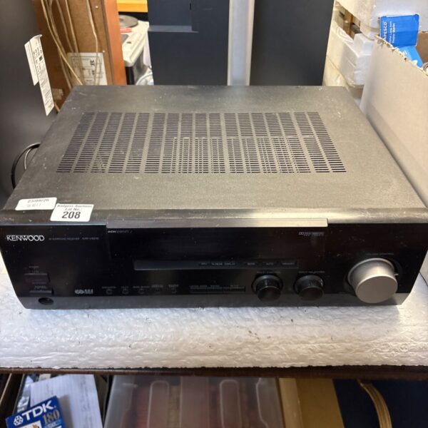 Vintage Kenwood KRF-V5010 AV receiver for surround sound systems.