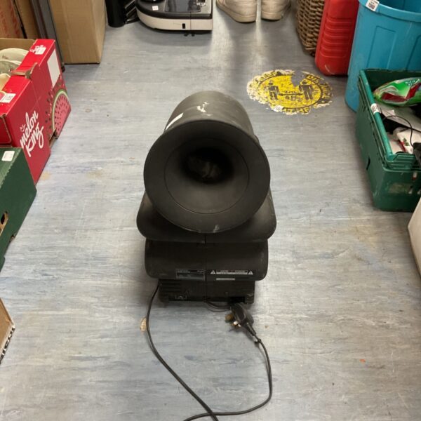 Black Kenwood SW-500 active subwoofer for home audio.
