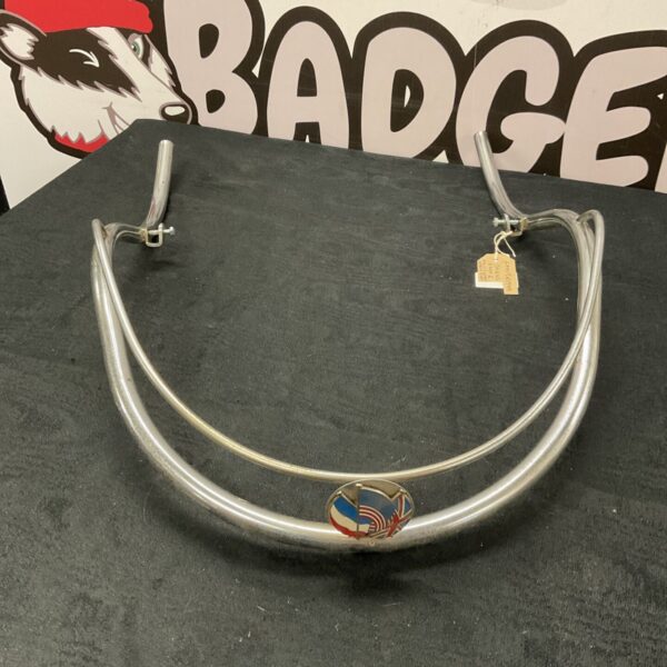 Chrome Lambretta crash bar for Series One and Two scooters.