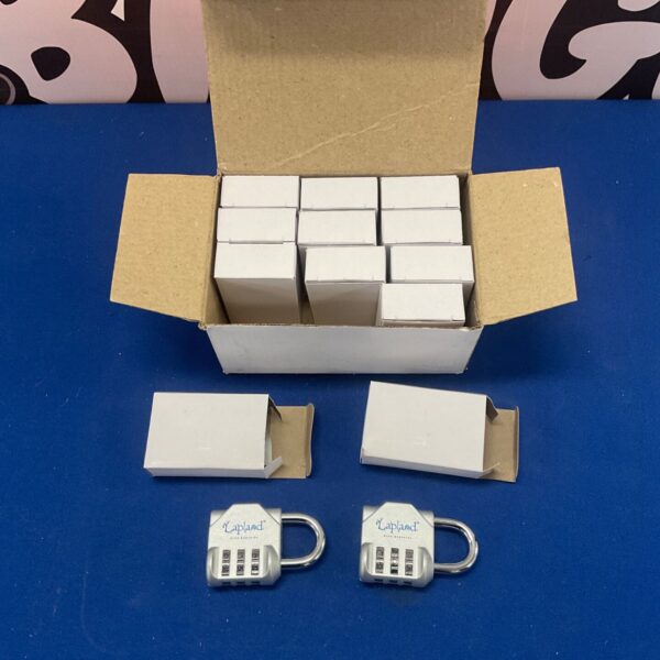 Lapland padlocks in original box with two locks in foreground.