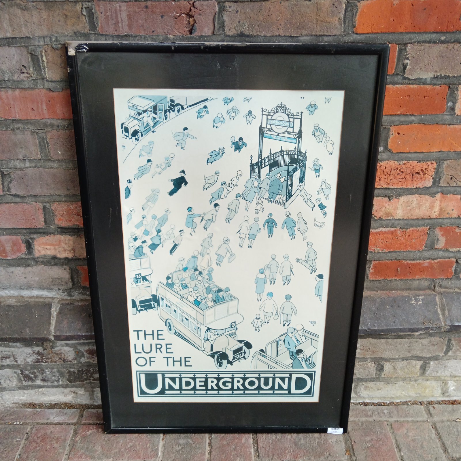 Vintage London Underground print by Dangerfield Printing Co, a collectable poster.