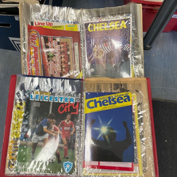 Large selection of Chelsea FC match day programmes