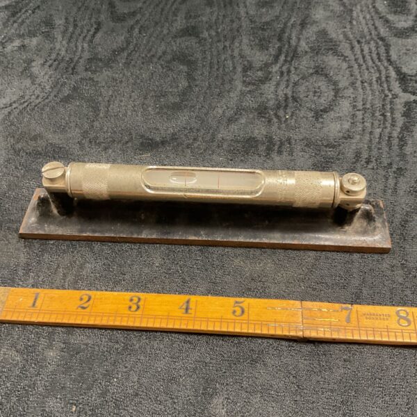 Vintage Engineers cast iron base spirit level