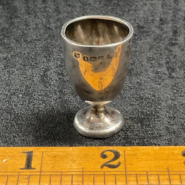 Miniature hallmarked sterling silver Goblet 5g