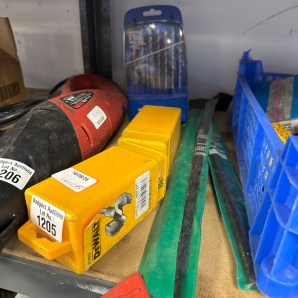 selection of drill bits inc dewalt