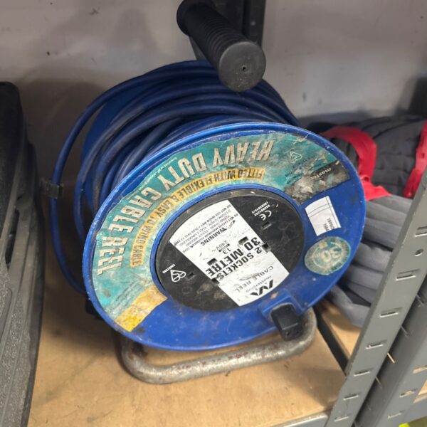 masterplug twin gang 30m extension reel