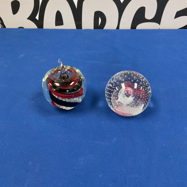 Caithness Champagne Paperweight with Apple Paperweight