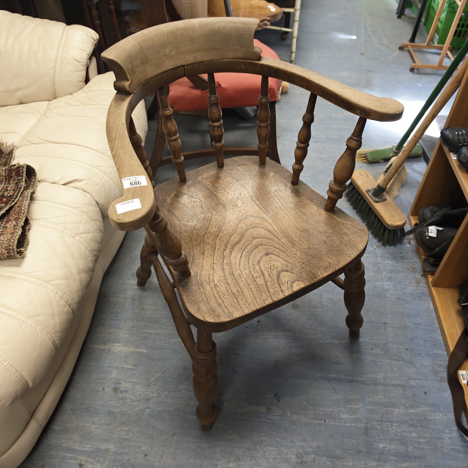 Oak carvery dining chair