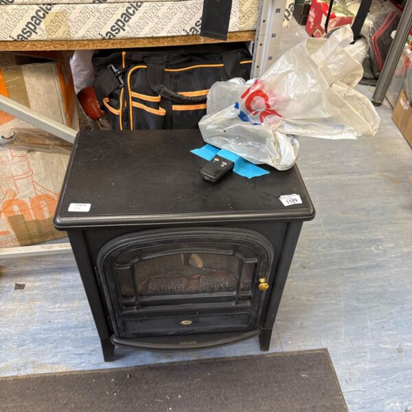 Simplex electric log effect heater with remote & bag of artificial coal