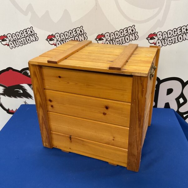 Small wooden storage box