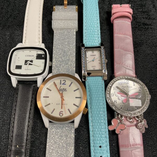 four modern fashion ladies wristwatches