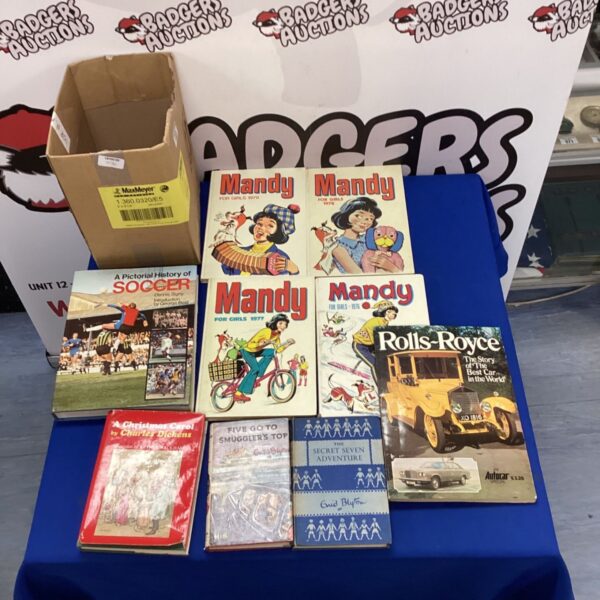 Vintage Mandy for Girls annuals from 1976 to 1979, a nostalgic collectible.