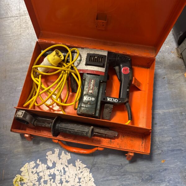 Vintage Metabo BH E 6030 S concrete breaker drill in carrying case.