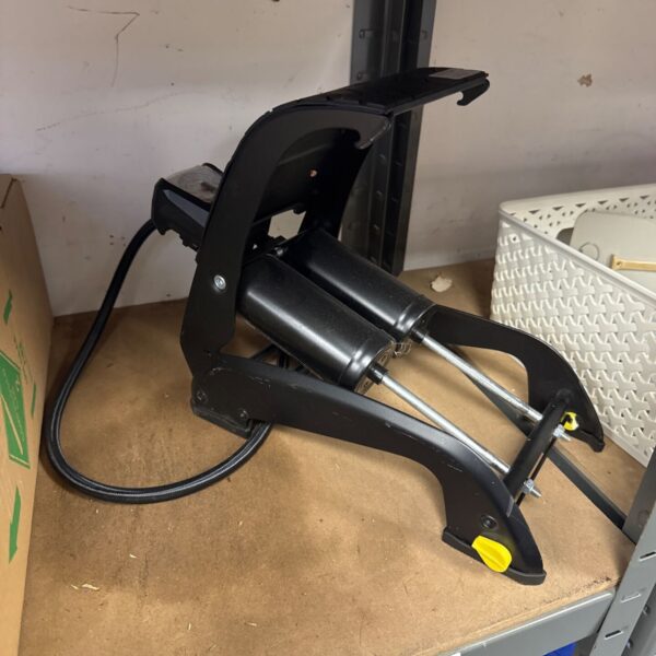 Vintage Michelin twin barrel foot pump for tyre inflation.