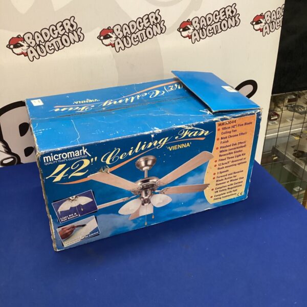 Mircomark Vienna ceiling fan in original box, model MM304.
