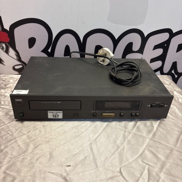 Vintage NAD 5425 CD player front view.