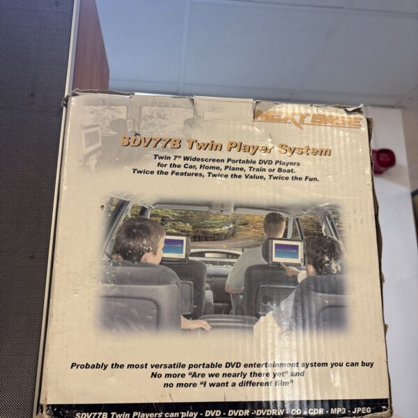Next Base SDV77B twin screen portable DVD player system.