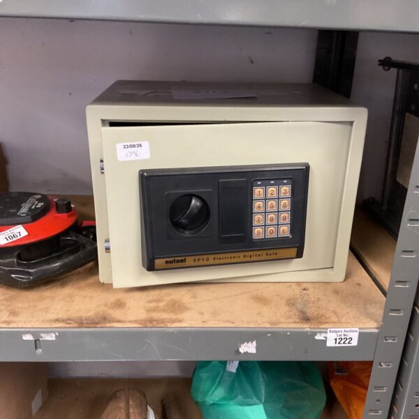 Nutool SF10 digital safe with keypad for secure storage.