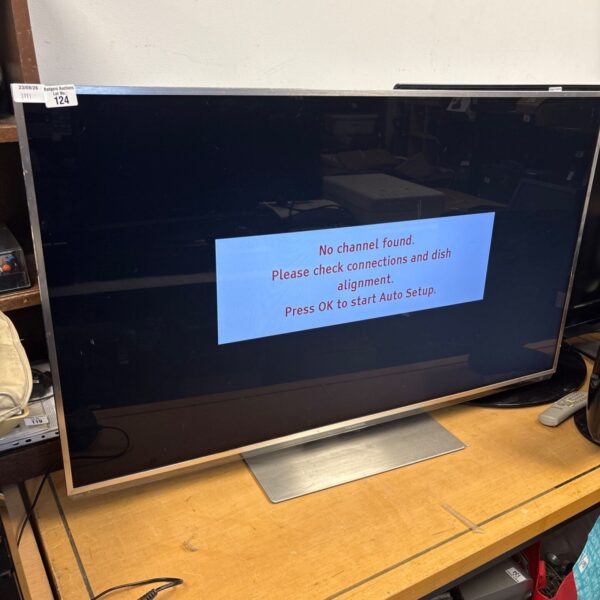 Panasonic 47 inch LCD television, model TX-L47DT50B, in auction.