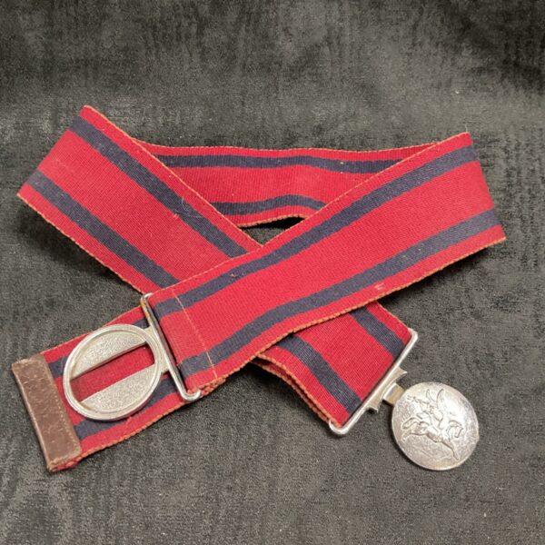 Vintage Parachute Regiment stable belt with brass buckle.