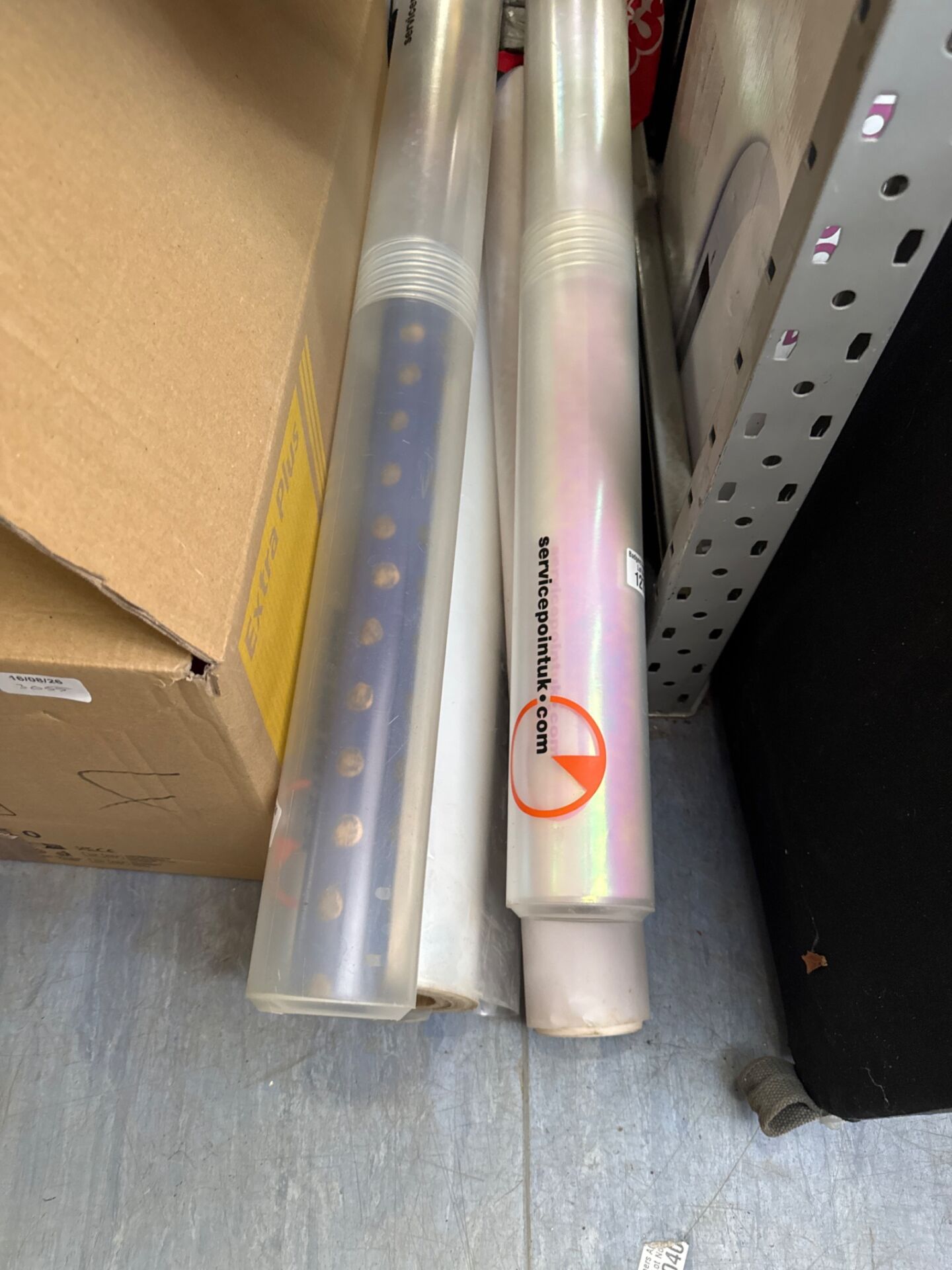 1272 Selection of rolls of sheeting with photography backdrops