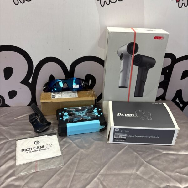PICO mini drone with remote control, presented for auction.
