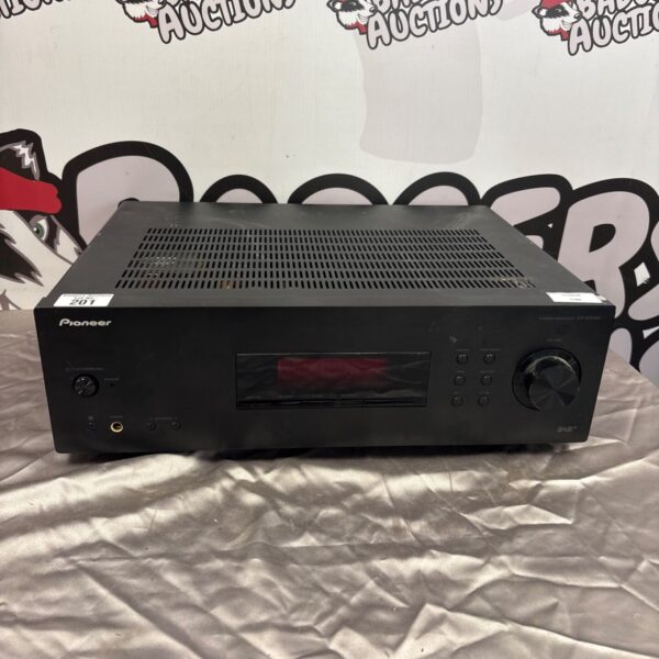 Black Pioneer SX-20DAB stereo receiver, vintage audio equipment.