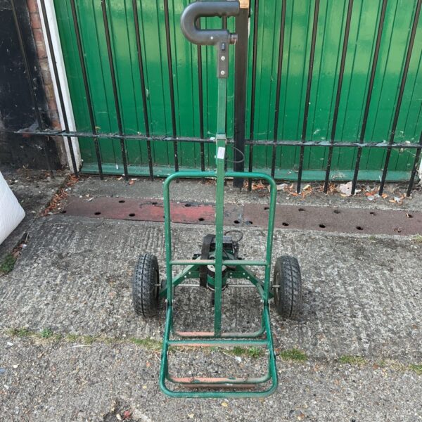 Powawalker electric fishing trolley with pneumatic wheels.