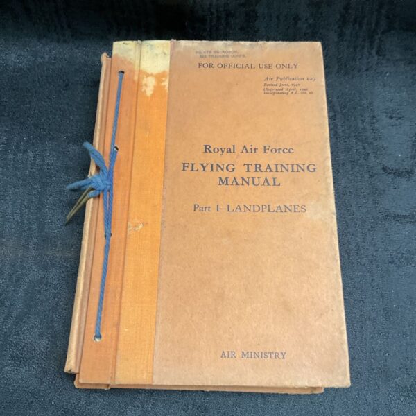 Vintage 1941 RAF Flying Training Manual cover.