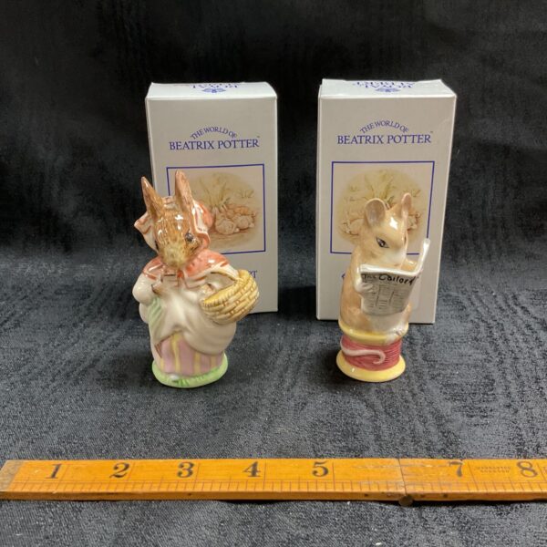 Royal Albert Beatrix Potter Mrs Rabbit figurine in original box.