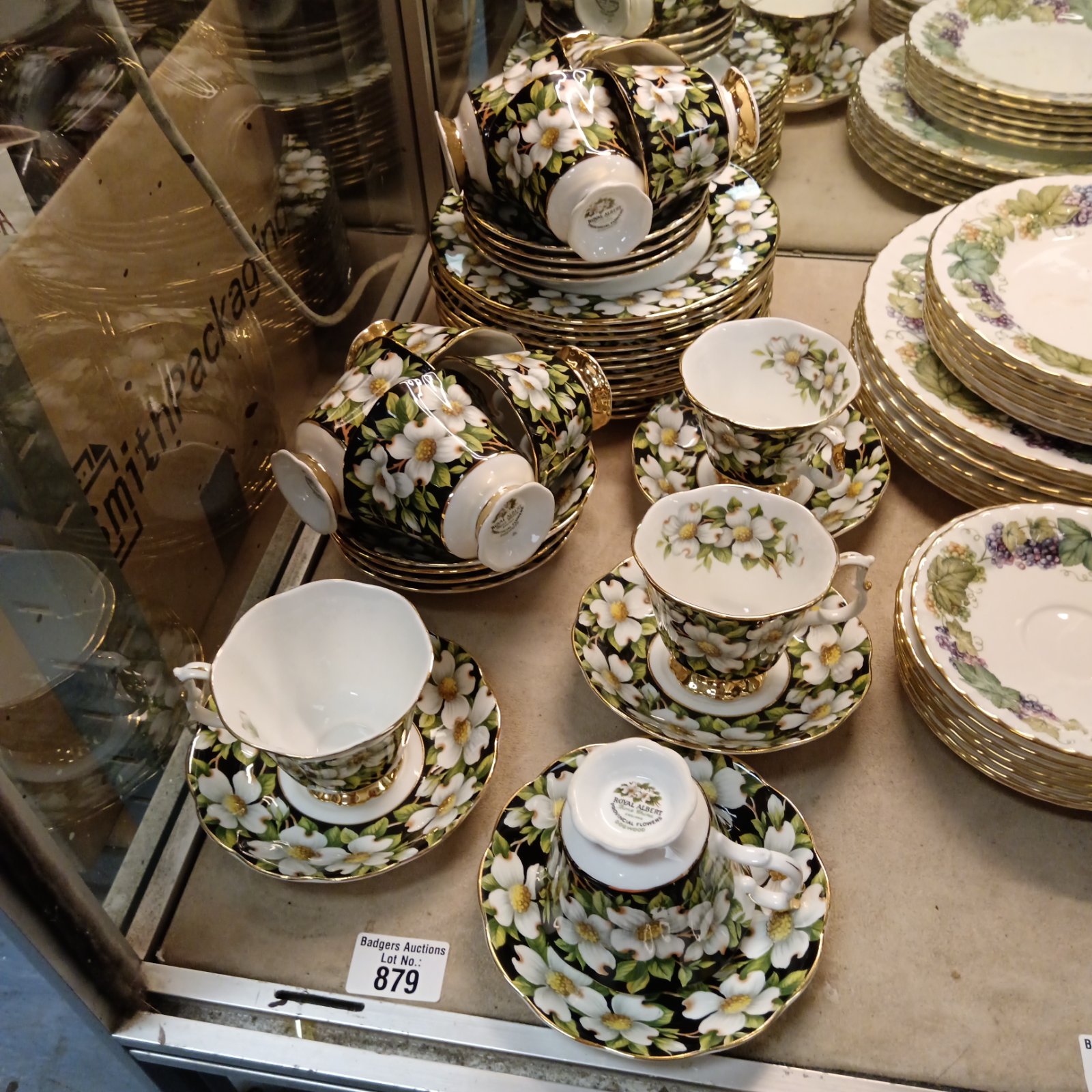 Royal Albert Provincial Flowers tea set with floral designs.
