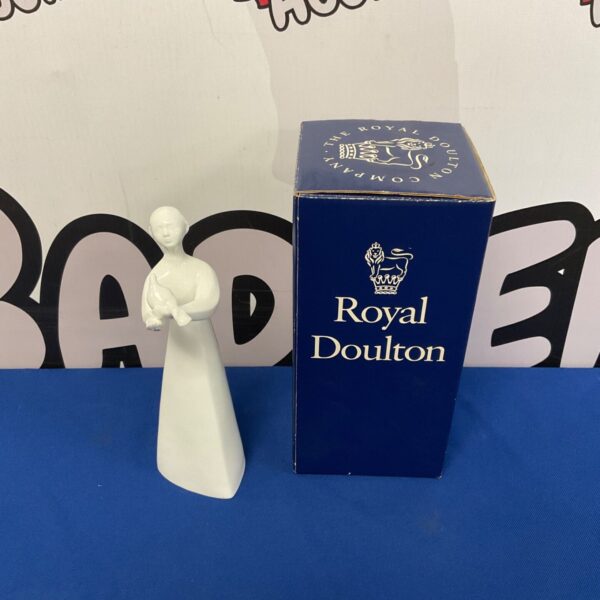 White porcelain Royal Doulton Peace figurine, model HN2438, collectible art.