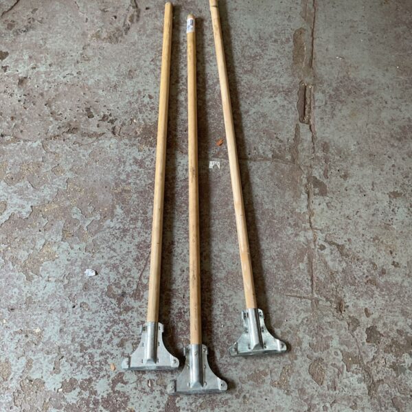 Three Sealey Kentucky mop handles for floor cleaning.
