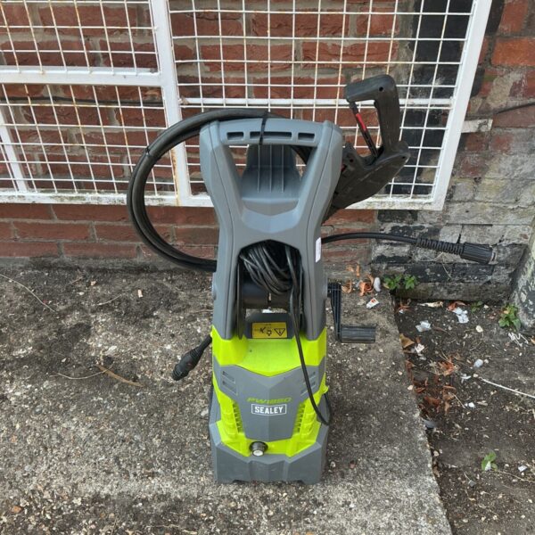 Sealey PW1850 pressure washer in untested condition for garden cleaning.