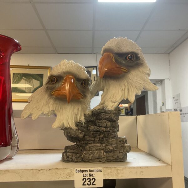 Detailed Shudehill eagle bust ornament for home decor.