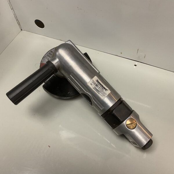 Silverline air angle grinder, a pneumatic workshop tool.